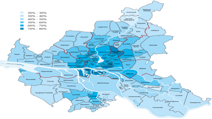 Anteil der Ein-Personen-Haushalte in Hamburg